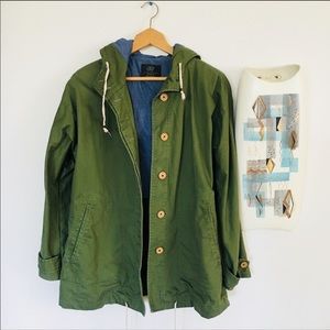 Zara army green utility jacket -size medium